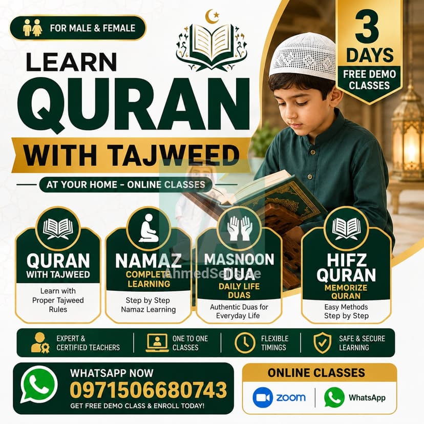 Home & Online Quran Tuition
