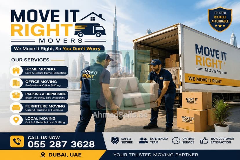 Move it right movers and Packers in dubai