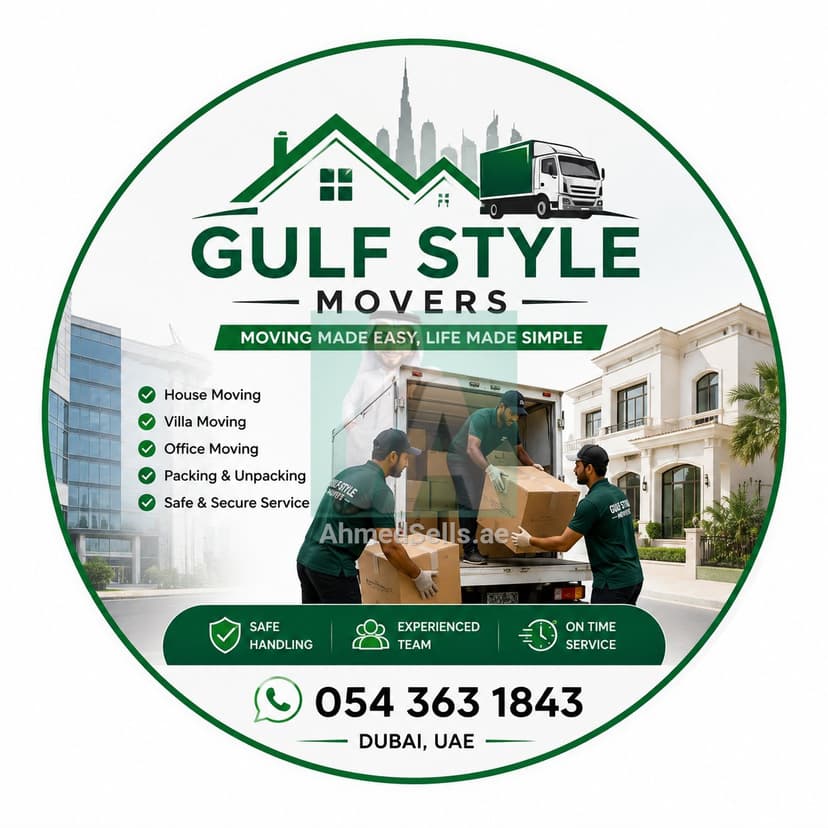 Professional movers and Packers expert in Dubai Gulf style movers