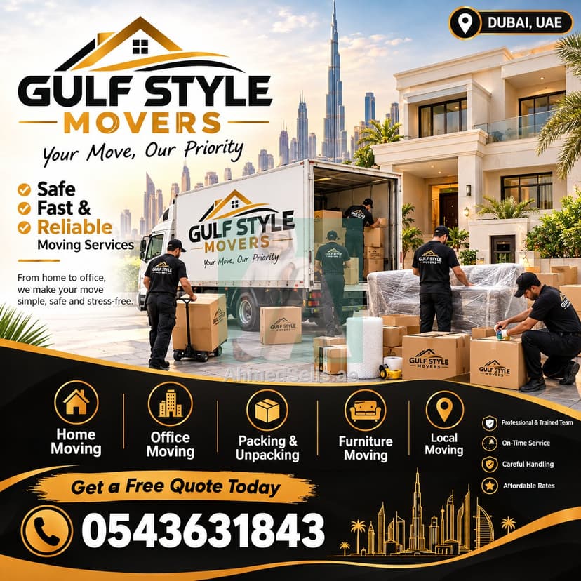 Reliable moving and packing service Villa office and home in dubai