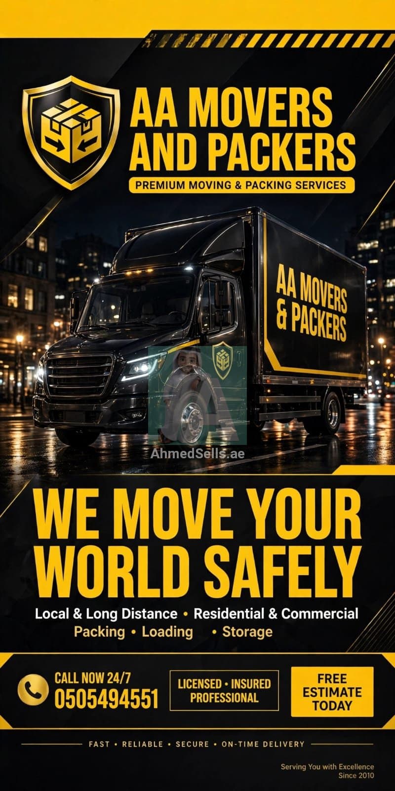 AA Movers & Packers Dubai | Best Villa Movers in Dubai | Safe Fast Reliable