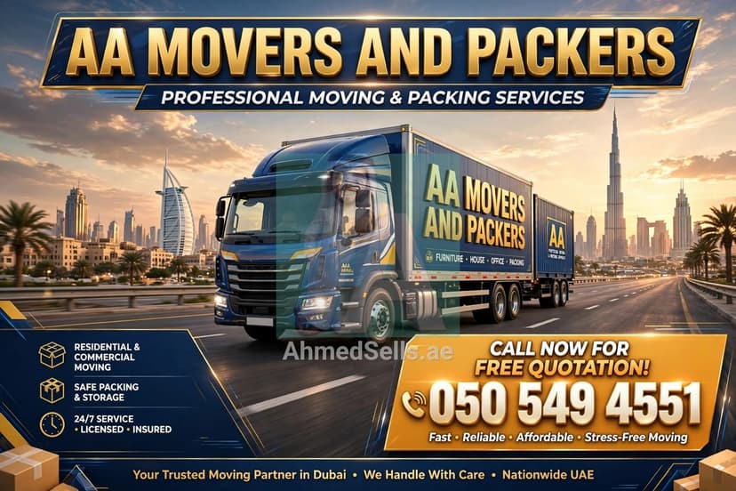 π AA MOVERS & PACKERS DUBAI - Moving Made Easy! π¦